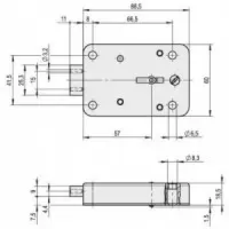 Замок ключовий stuv 120 mm